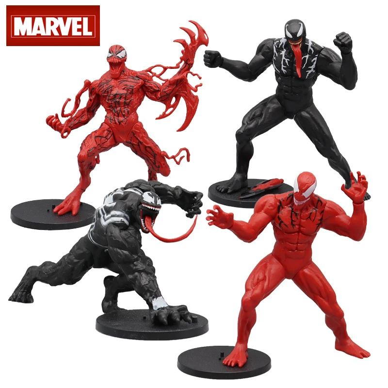

4 Styles Marvel Venoms Spiderman Figure Action Toys Model Plate Anime Figure Christmas Birthday Car Decoration Doll Gift