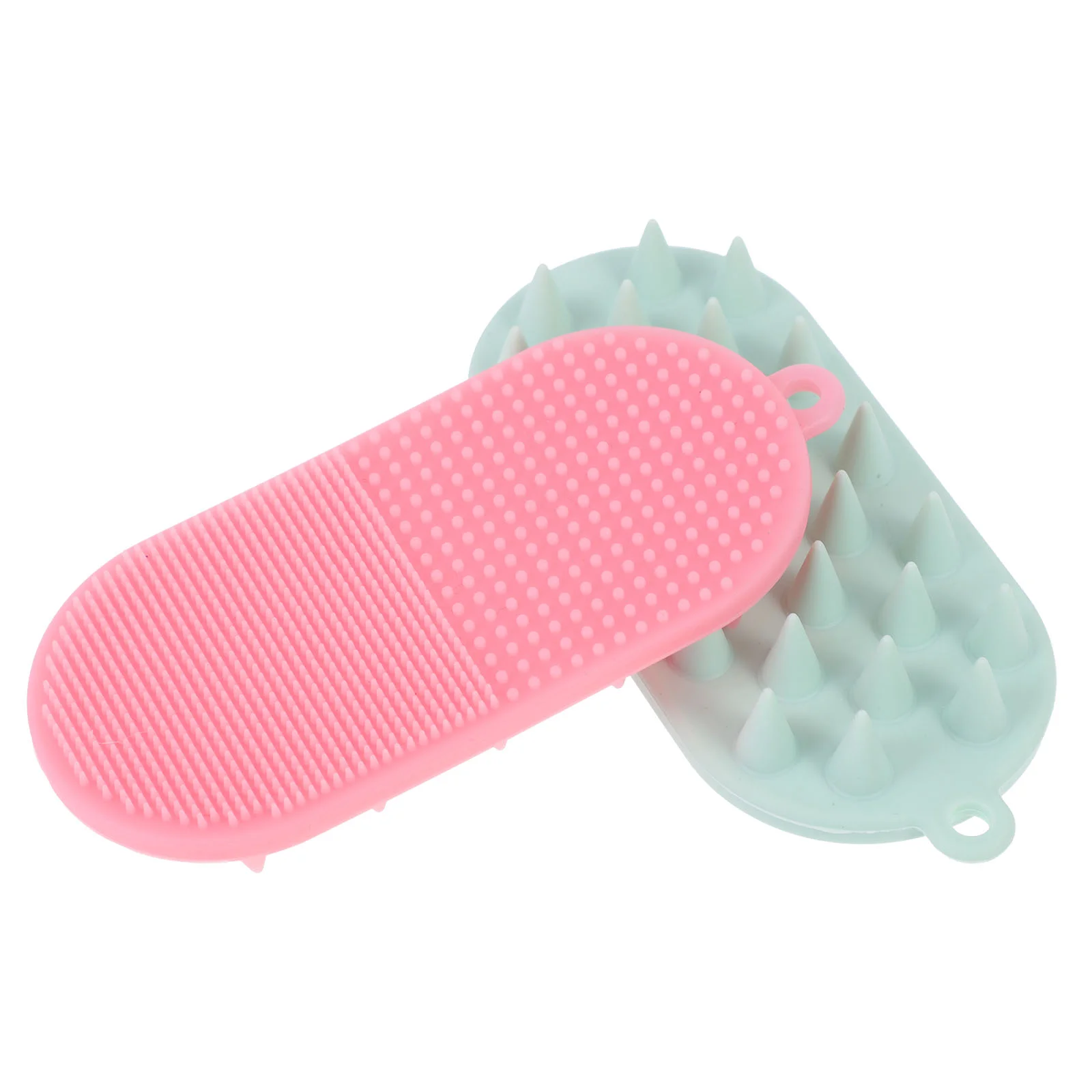 

2pcs Scrubber Silicone Cleansing Exfoliator Blackhead Pore Pad Brush for Deep Cleaning Skin Care