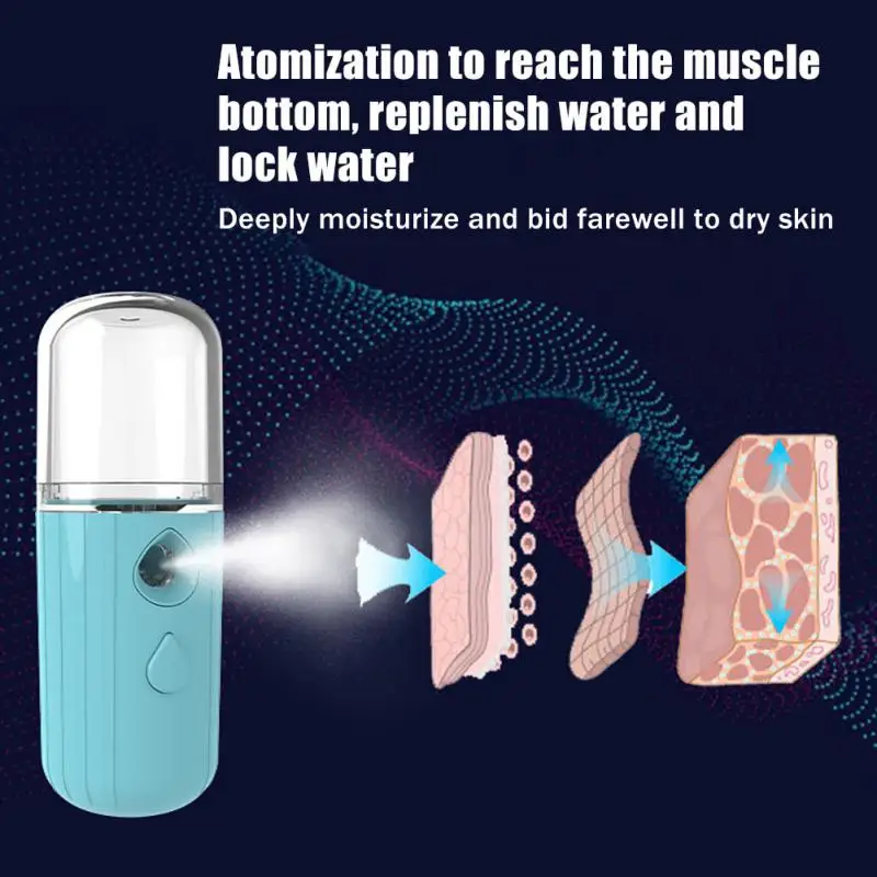 Мини-распылитель тумана для лица отпариватель офисный общественный увлажнитель