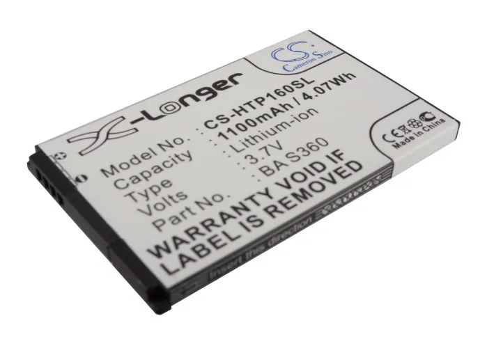 

CS 1100mAh/4.07Wh battery for T-Mobile MDA Compact V 35H00125-07M, 35H00125-11M, BA S360, TOPA160