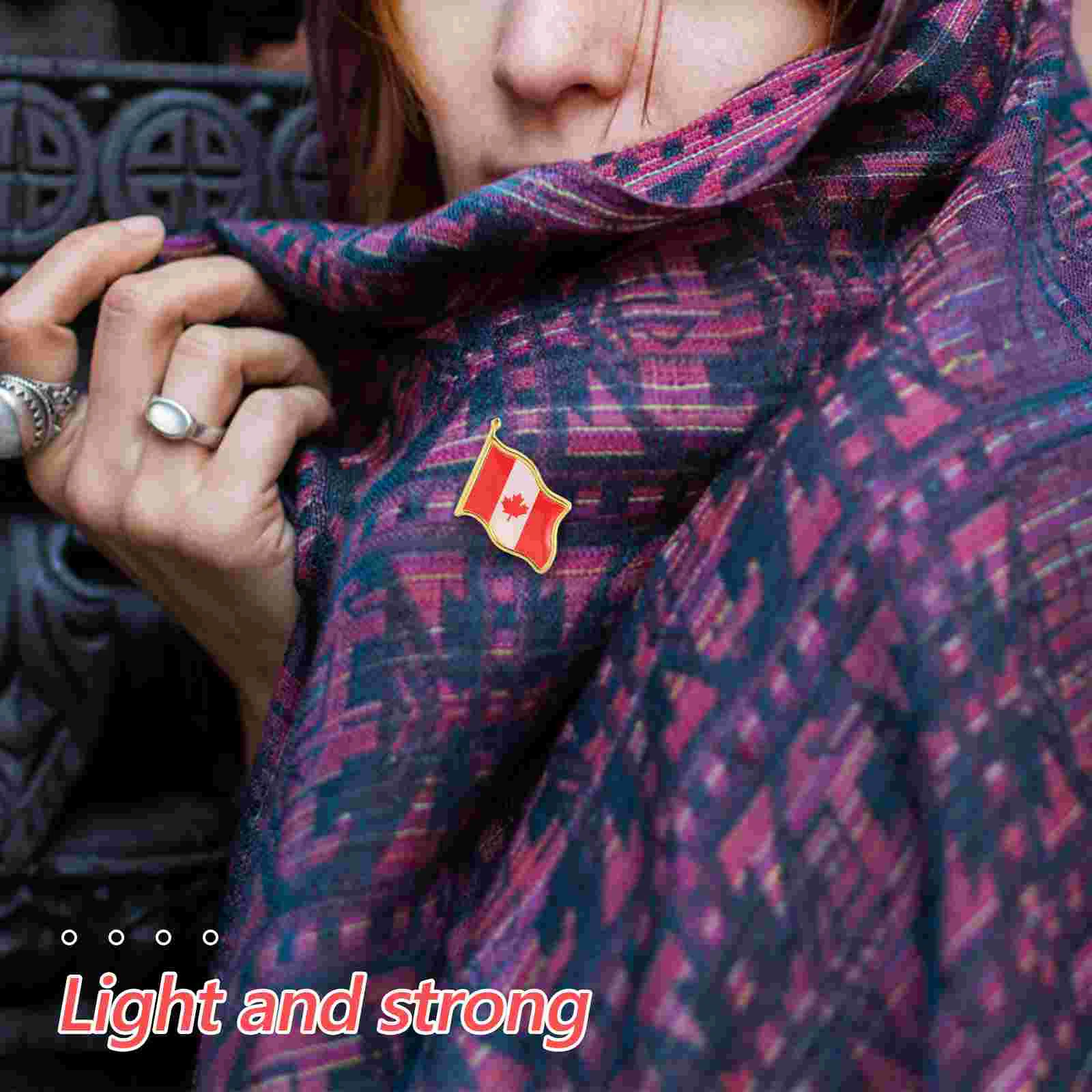 25 шт. брошь с флагом значок Канады кленовые булавки для дорожной одежды железный