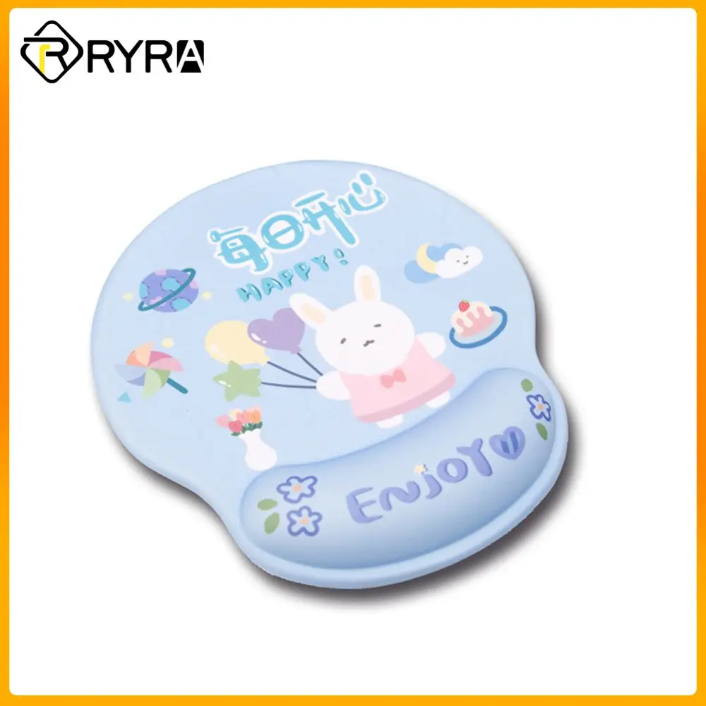 

Коврик для мыши Kawaii с поддержкой запястья, противоскользящий силиконовый коврик для рук, 3D мультяшный милый мышки, коврик для ПК, компьютера...