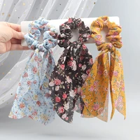 summer chiffon streamer hair tie womens headband butterfly hair tie hair bundle scrunchies rubber bandshair bands for girls