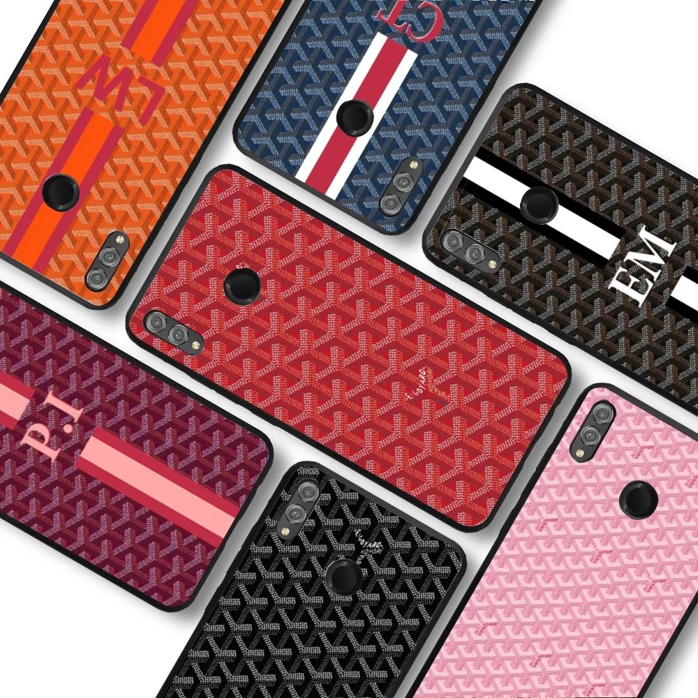 Fashion Luxury G-Goyards Phone Case For Huawei Honor 10 Lite 9 20 7A 9X 30 50 60 70 Pro Plus Soft Silicone Cover