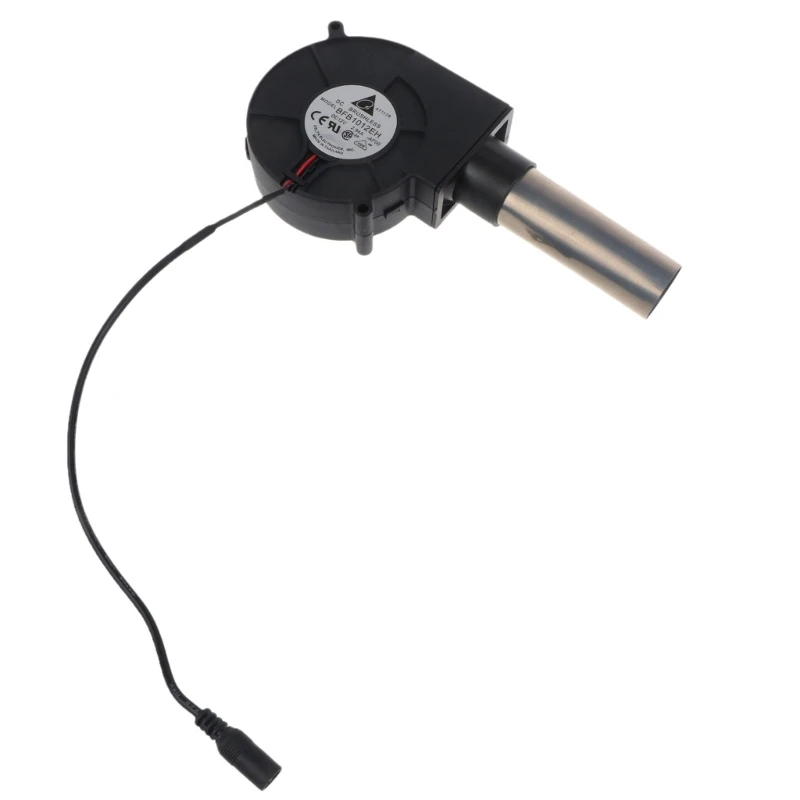 

12В 6500 об/мин воздуходувка для приготовления пищи огнеупорный вентилятор для барбекю с 17/10 см воздуховод