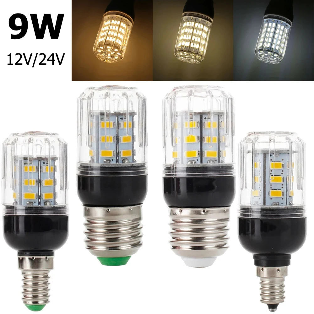 10 / партия Led Кукурузные лампочки E27 E14 B22 Энергосбережение 5730 SMD ночная лампа угол 9w