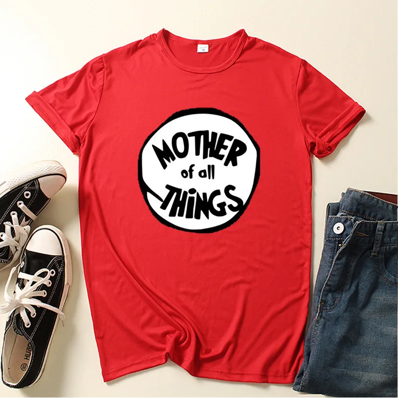 Женская летняя футболка с эмблемой 1 красная блузка Семейные футболки