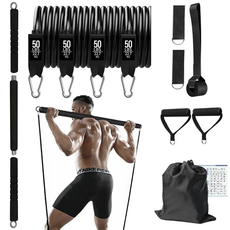 

Набор спортивных эспандеров для пилатеса, эластичные ленты для бодибилдинга, домашних тренировок, оборудование для фитнеса, 200 фунтов