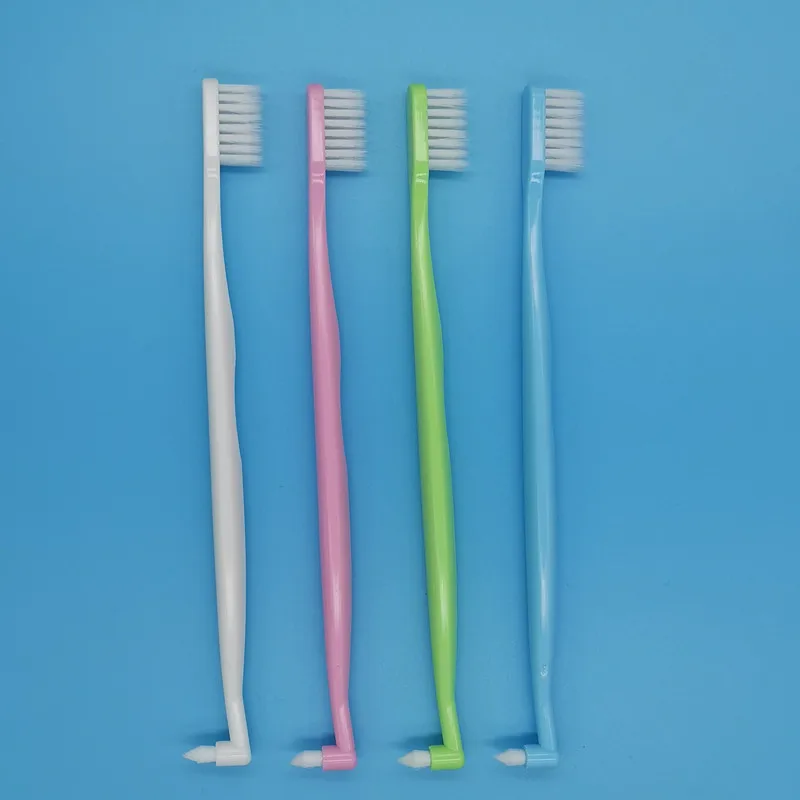 

Orthodontic Toothbrush Interdental Brushing Toothbrush Double Ended Oral Dental Brace Care