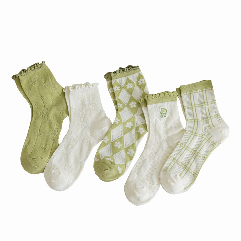 

2 Pair Fishnet Breathable Cool Socks Women Grid Suck Sweat Comfortable Cotton Socks Spring Summer New Fashion Happy Accessories