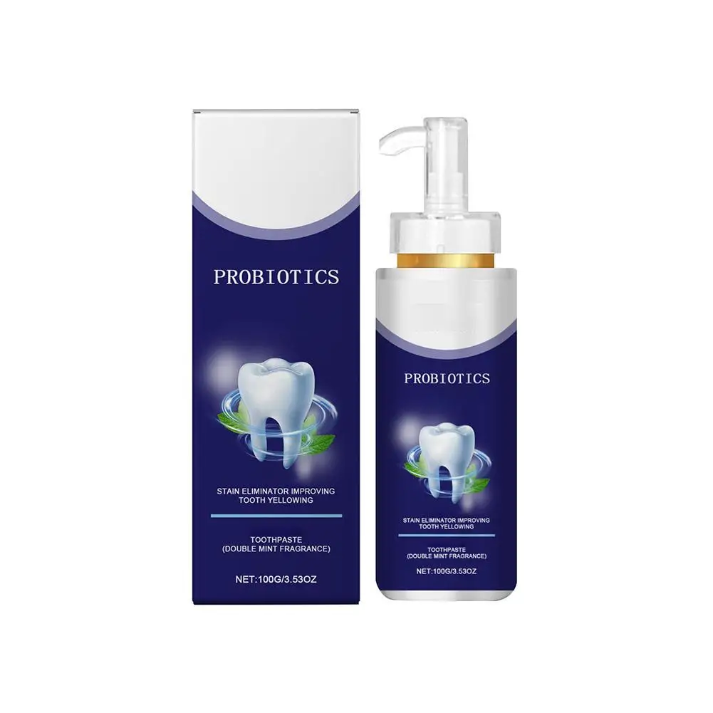 Новая пробиотическая зубная паста отбеливание зубов удаление пятен налета