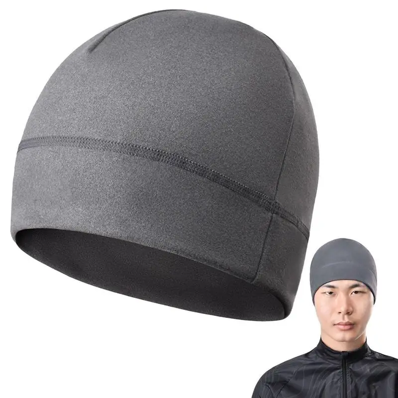 

Hard Hat Liner Running Beanie Mens Winter Beanie Hat Warm Knit Cuffed Plain Toboggan Running Hat For Skiing Running