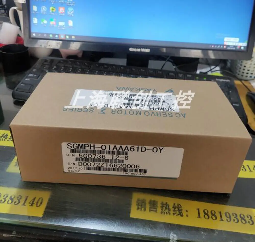 

1 шт. новый телефон, 100 Вт, Серводвигатель yaskawa