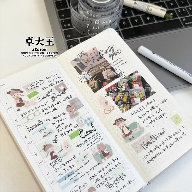 ZZOTON Изолента черная-белая