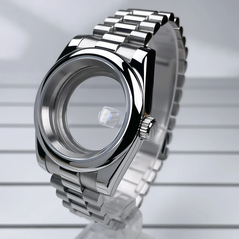 Корпус NH35 39 мм браслет президента из нержавеющей стали сапфировое стекло