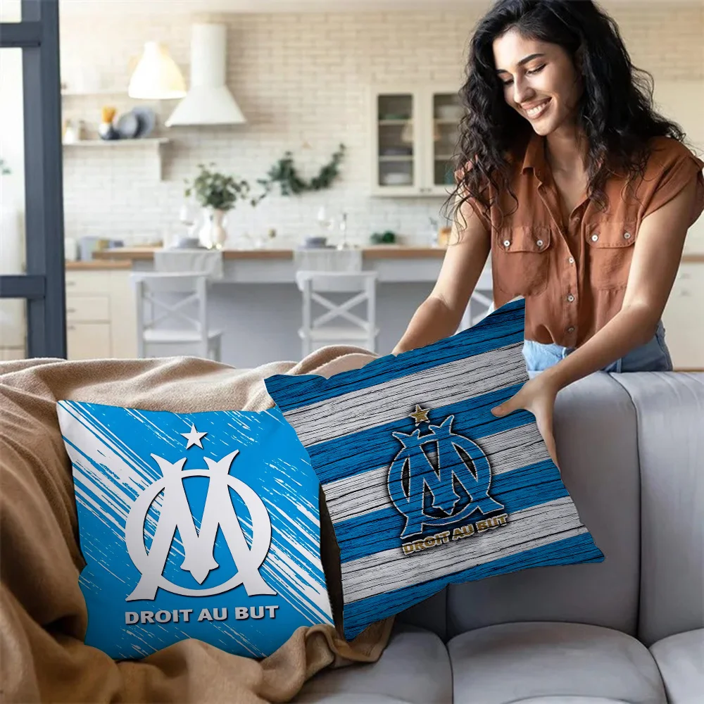 Pillow Covers M-Marseille OmS Cartoon Sofa Decorative Home Double-sided Printing Short Plush Cute Cushion Cover