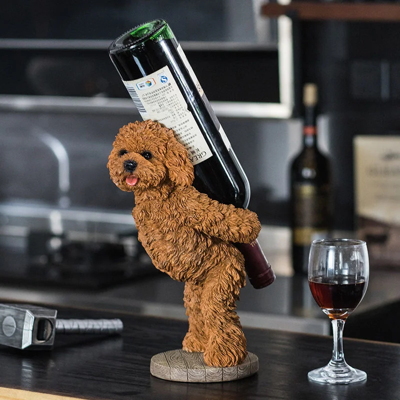 

Organization Storage Ornaments Figurine Wine Rack Teddy Living Room Decorative Statue Nordic Home Decoration