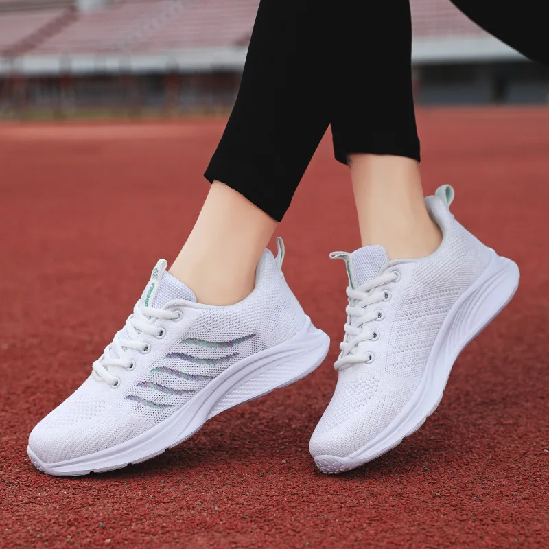 Running Shoes Women's Shoes Leisure Net Shoes Spring and Summer 2023 Spring and Autumn Sports Shoes Lightweight Soft Soled Shoes