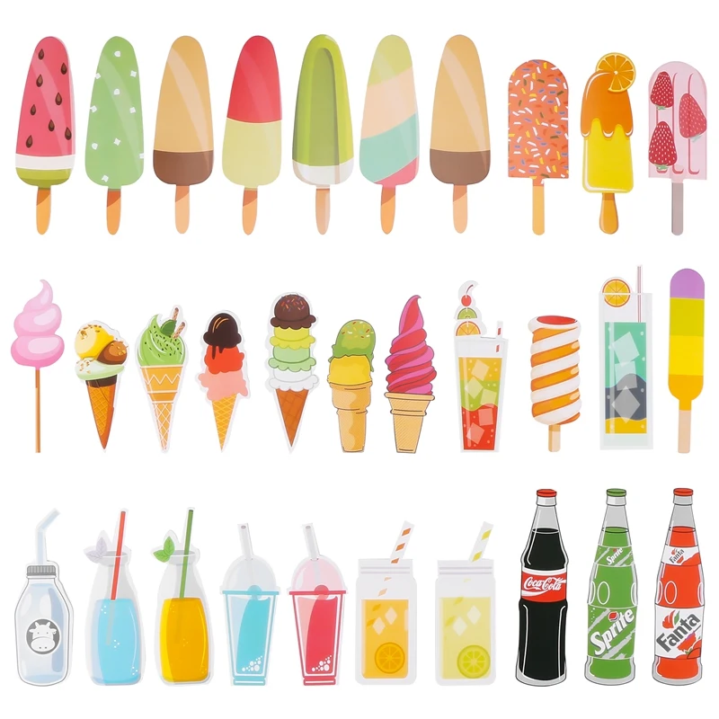 

Hand-Painted Style Design Bookmarks 30Pcs Sweet Summer