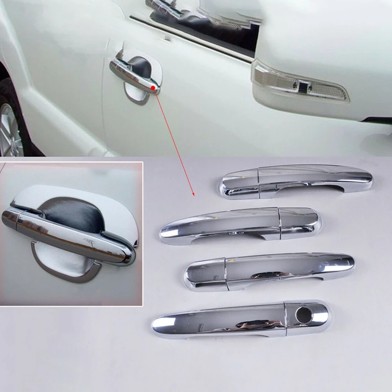 

For Kia Sportage 2 KM 2005 2006 2007 2008 2009 2010 Chrome Car Door Handle Cover Catch Trim Catch Cap Stickers Car Styling