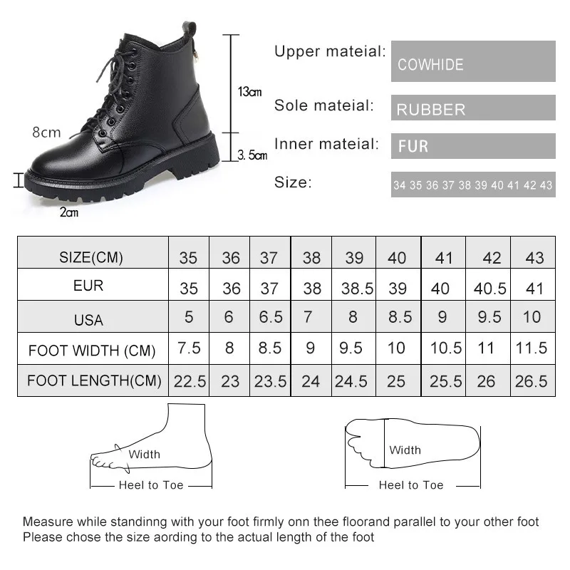 AIYUQI Women's Winter Boots Large Size 2023 New Genuine Leather Non-slip Women's Snow Boots Natural Wool Warm Women's Ankle Boot