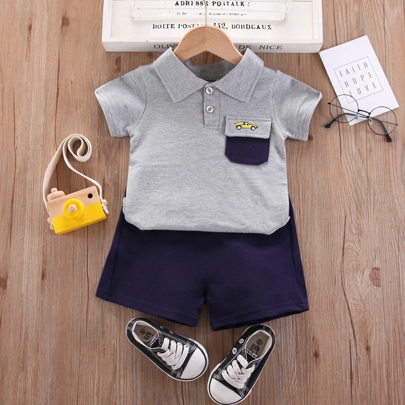 

New Kids Clothes Suit Summer Children Boy Girl Cartoon Cotton T Shirt+Shorts 2Pcs/sets Baby Toddler Clothing Infant 1-4 Years