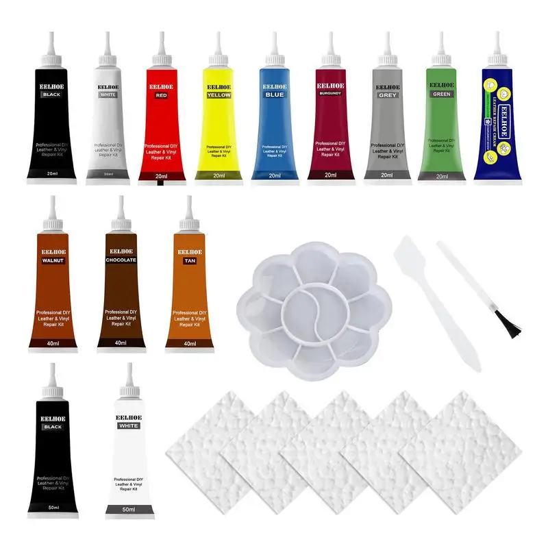 

20ml Advanced Leather Repair Gel Leather Color Repair Cream Kit Leather Restoration Polish Repair Gel For Car Seat Leather Home