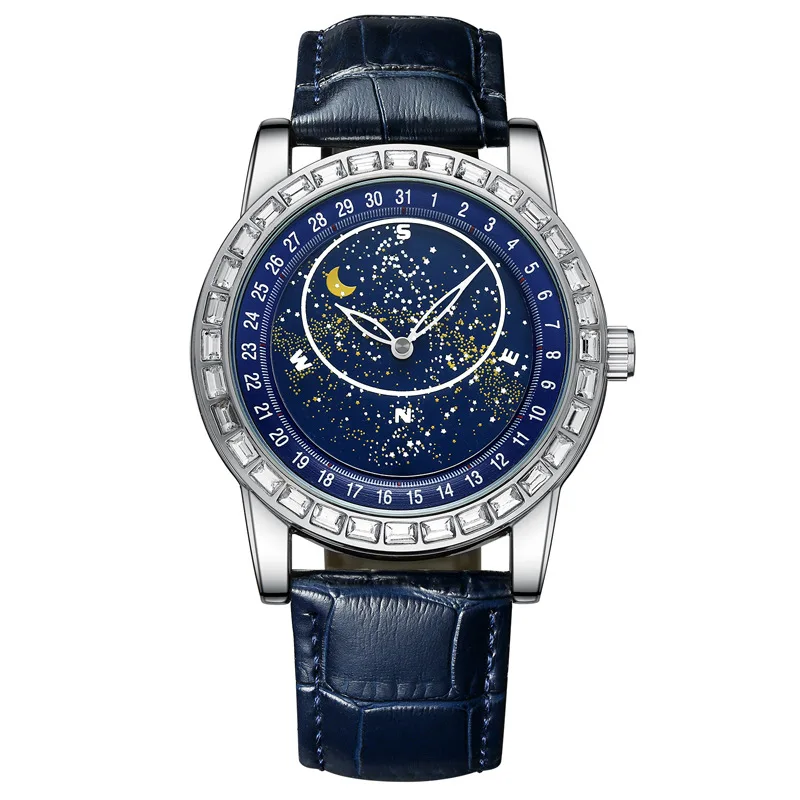 

Kimsdun Brand Rotating Starry Sky Empty Watch Men's Fashion Waterproof Men's Watch