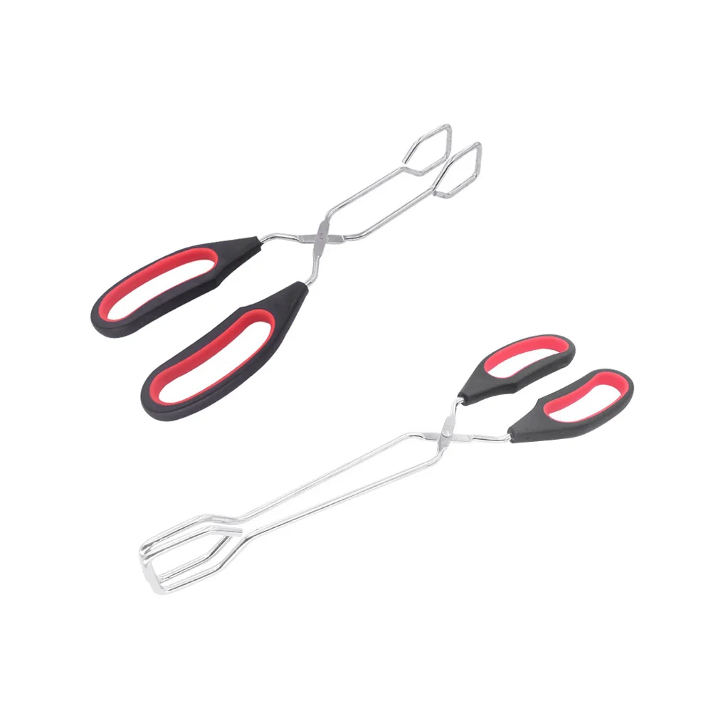 

2 pcs Tongs Multifunction Scissor Bread Clamp for Home Restaurant Buffet