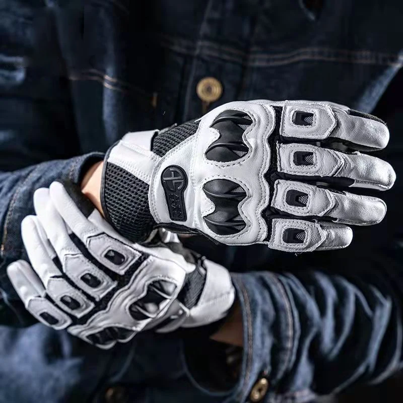 Enlarge New Summer Riding Gloves Breathable Motorcycle Gloves Mesh Touch Screen Competition Gloves Motorcycle Gloves Breathable