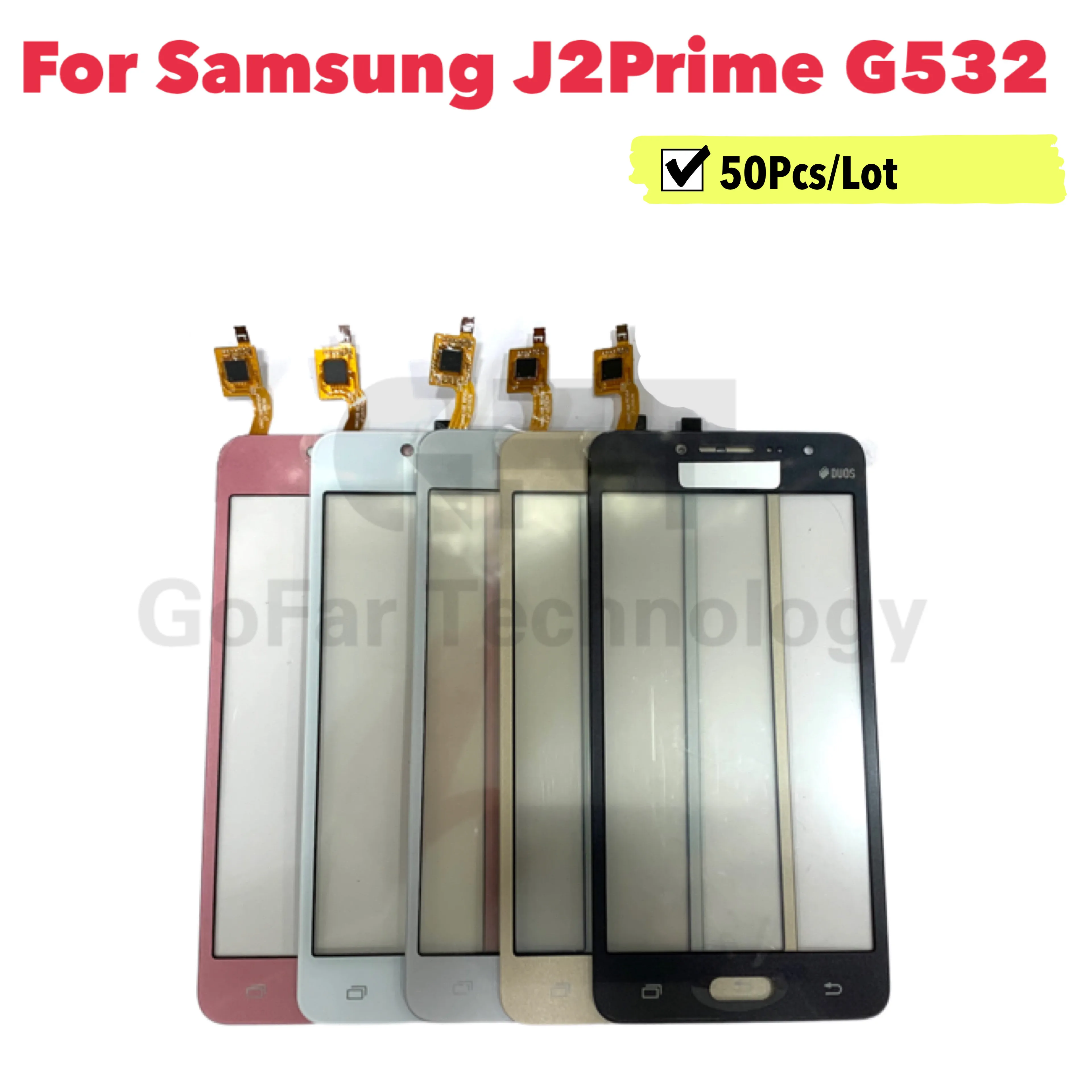 

50pcs/lot For Samsung Galaxy j2 Prime SM-G532F G532 G532G G532M Touch Screen Sensor Display Digitizer Glass Replacement + logo