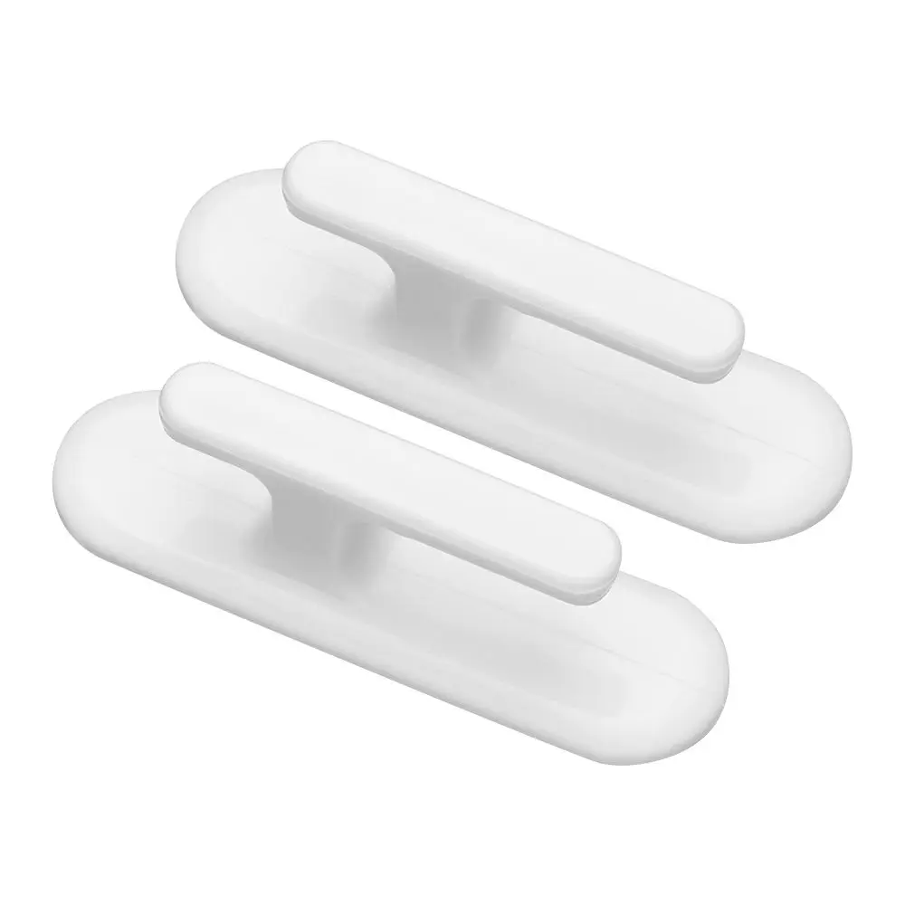 Крючки для штор белые 2 шт