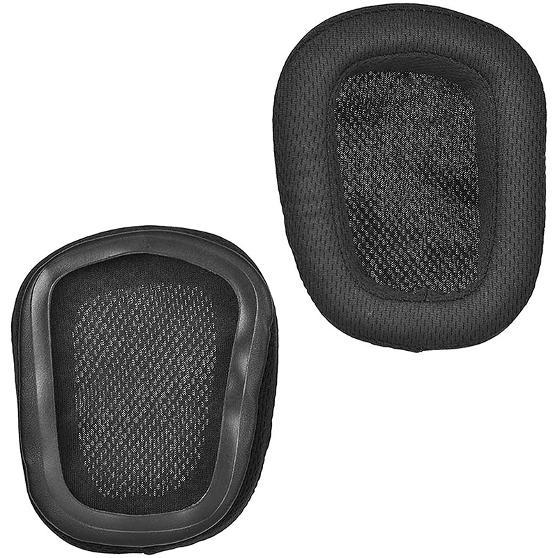 

1 пара амбушюров для наушников Logitech G633 G933, сменные накладные амбушюры из пеноматериала, воздухопроницаемые сетчатые аксессуары