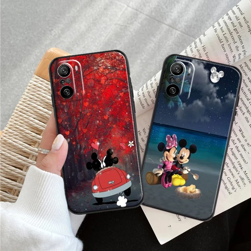 

Disney Cute Mickey For Xiaomi Redmi Matte Black Cover Silicon TPU Soft Cases Back Cover K20 K30 K40 Pro Plus Case Coque Carcasa