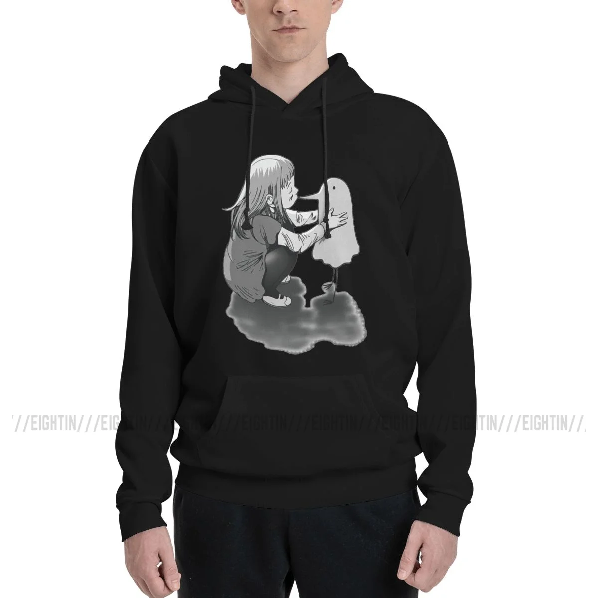

Punpun X Aiko Casual Sweatshirts Men'sHotzelda Inio Asano Hooded Hoodies Winter Pullover