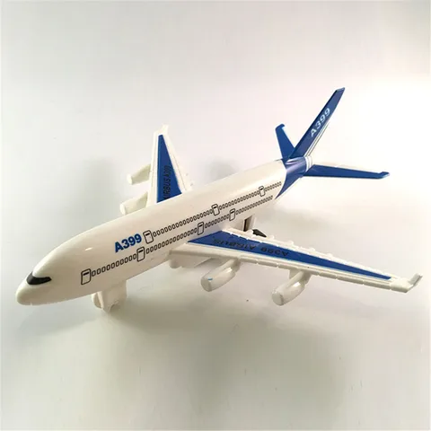 Модель воздушного автобуса для детей, модель пассажирского самолета, модель детской модели, случайный цвет, 1 шт.