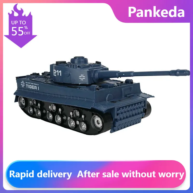 

Радиоуправляемый Танк 1:32 четырехсторонний пульт дистанционного управления гусеничный Танк для лучшей езды по бездорожью, детская игрушка в подарок