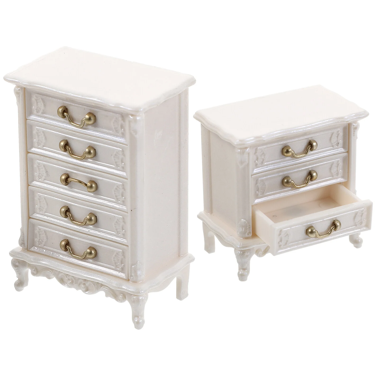 

2Pcs Home Accessories Cabinet Model Mini Accessories Model Mini House Accessory