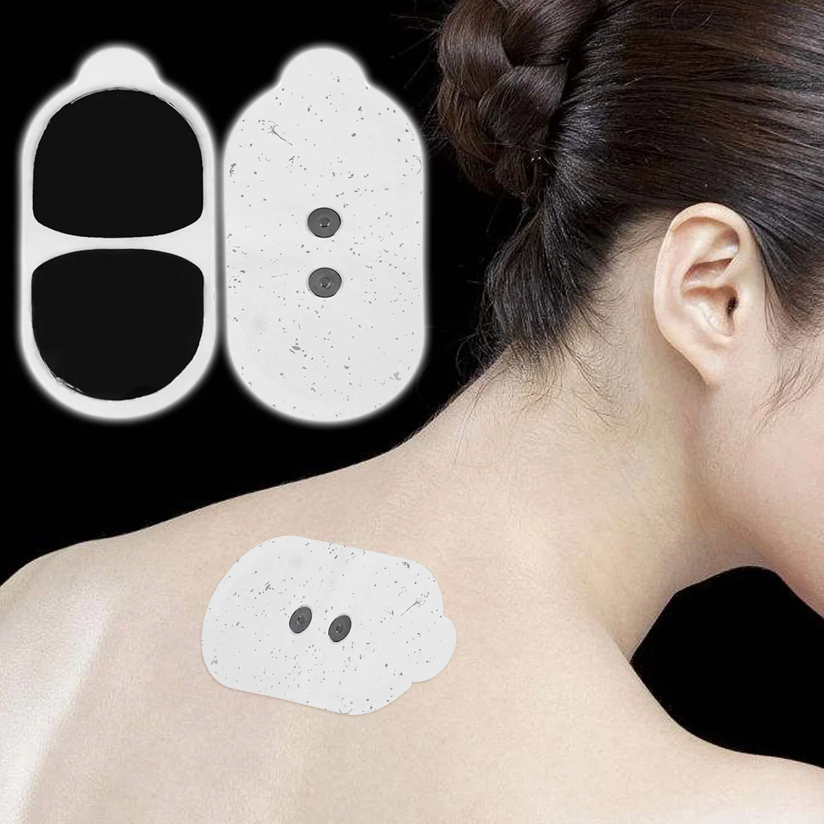

2pcs Electrode Pads Self- Adhesive Replacement Pads, for MOOYEE Relaxer/