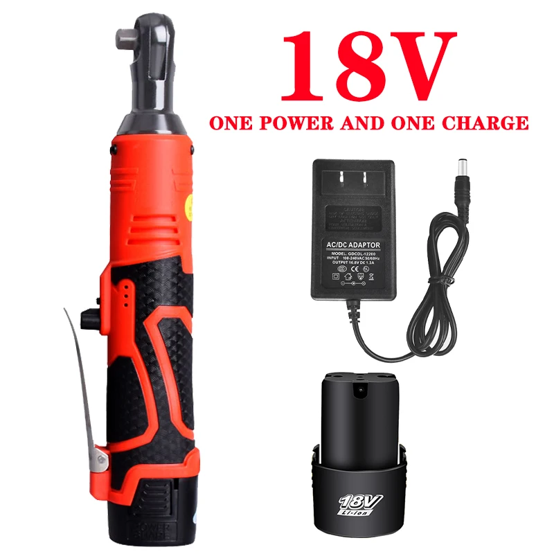 

Гайковерт Электрический, гаечный ключ с храповым механизмом, 12 В/18 В, 60 Н/м, для снятия винтовой гайки, набор ручных инструментов для автомобиля