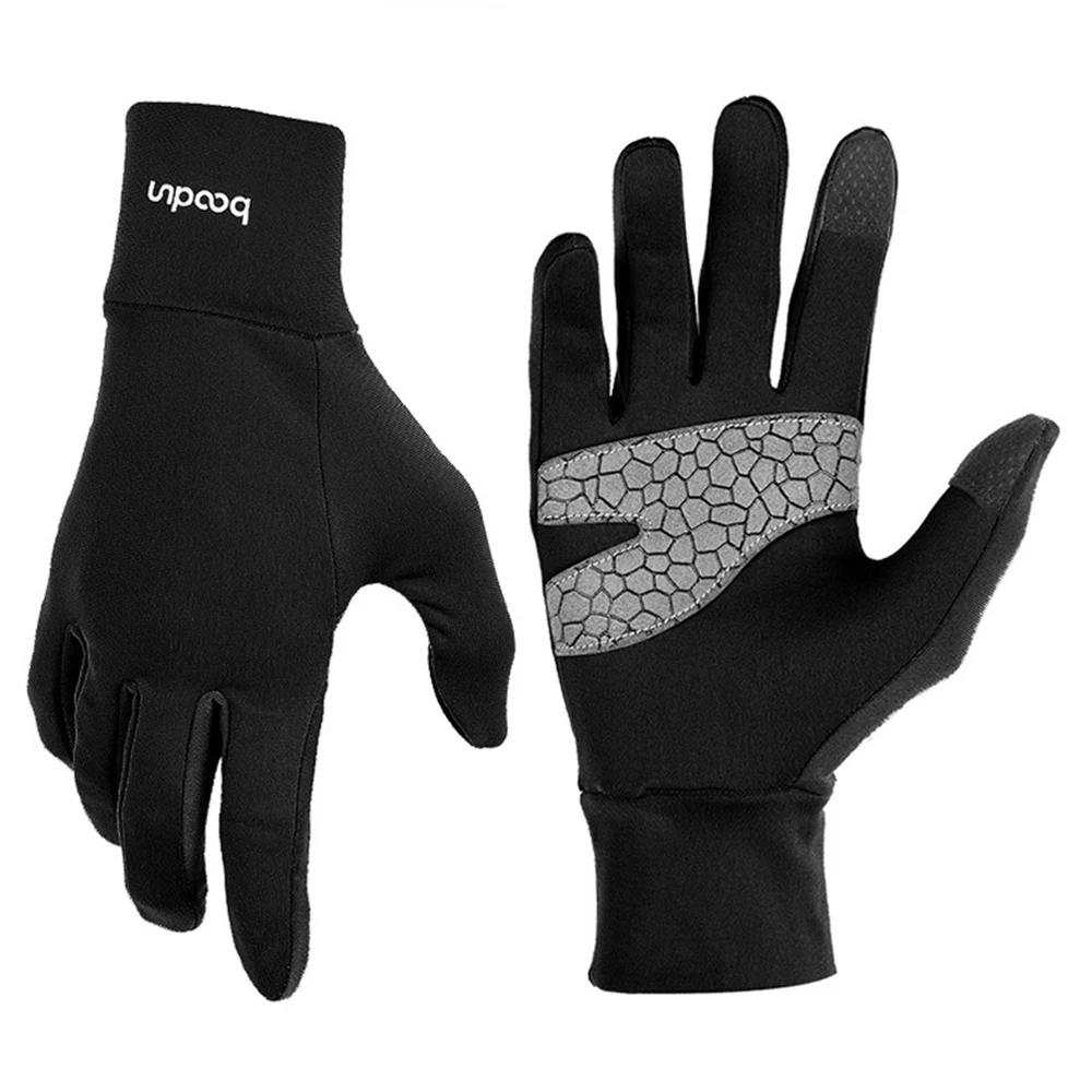 

Cycling Gloves Bike Gloves for Men Women Biking Gloves with Touch Screen Full Finger MTB Winter Warm Sports Bicycle Gloves Black