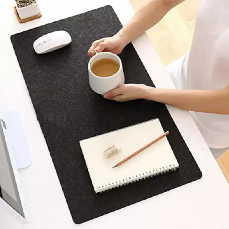 

70*33cm Mouse Pads Simple Warm Office Table Computer Desk Keyboard Game Mouse Mat Wool Felt Mouse Pad Black Grey Blue