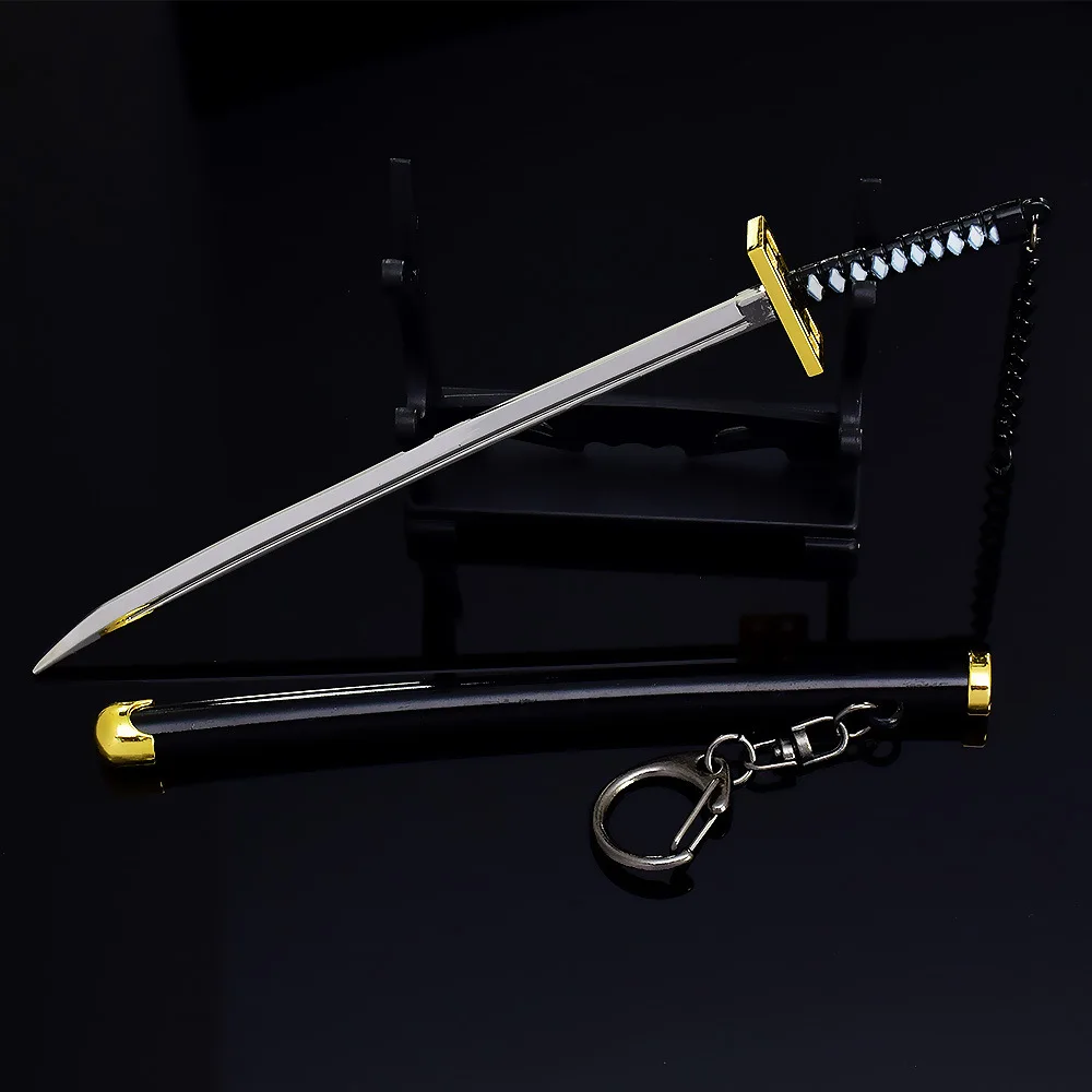 

BLEACH Weapon Kuchiki Byakuya Senbonzakura Sword Japanese Katana Swords Samurai Real Steel Anime Weapons Keychains Toys for Kids