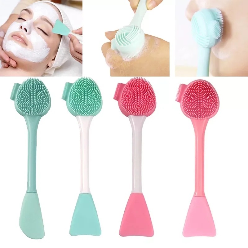 

2023NEW Pcs Silicone Mask Brush Face CleansingMultifunctional Soft Professional Mud Mixing Brush Facial Skin Care Tools