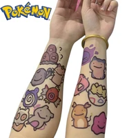 takara tomy pokemon tattoo stickers waterproof cartoon anime cute pikachu sticker kawaii kids girl children boy birthday gift