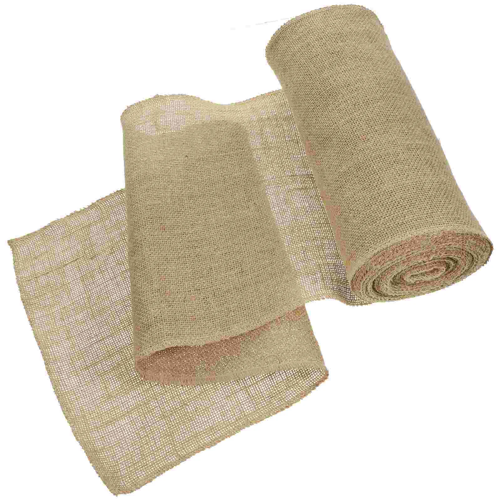 Скатерть из мешковины Гессен для кофе Хлопково-льняные свадебные бегуны в