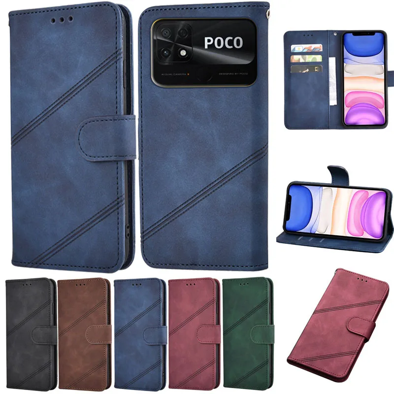 

Coque Case For Xiaomi Poco C40 Cover Flip Magnetic Card Wallet Leather Protective Phone Etui Book On Xiaomi Poco C40 Case Hoesje