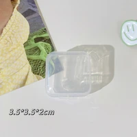 transparent jewelry storage box multifunctional simple storage box portable ring earrings jewelry storage box for necklace