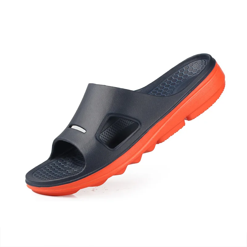 Мужские Нескользящие шлепанцы для ванной EVA легкие повседневные домашние с аркой