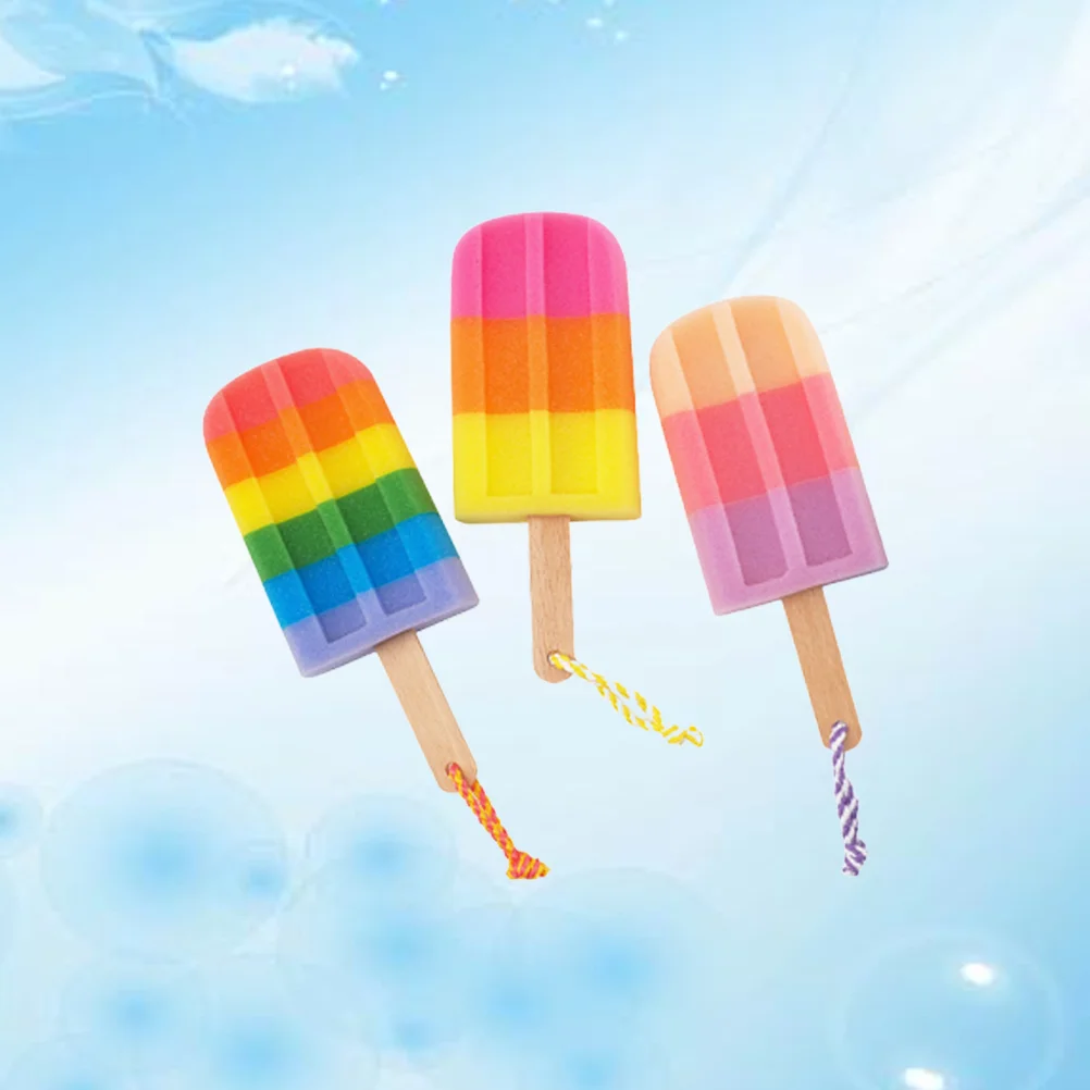 

Sponge Bath Shower Loofah Body Exfoliating Scrubber Ball Ice Cream Kids Pouf Bathing Sponges Baby Puff Towel Mesh Brush Scrub